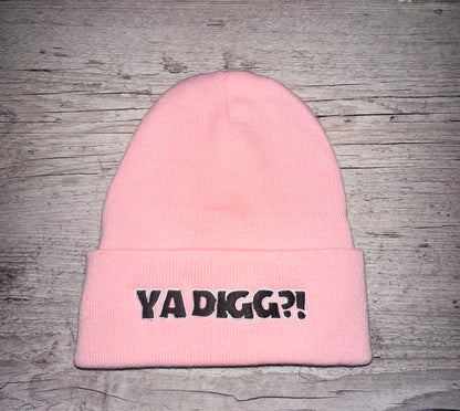 Pink satin lined beanie