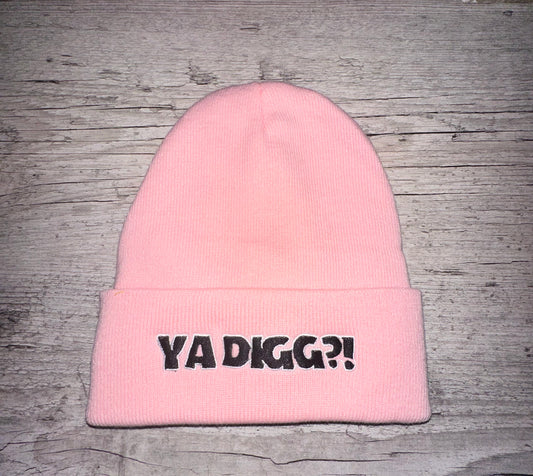 Pink satin lined beanie